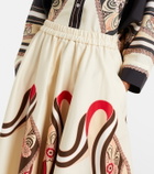 La DoubleJ Ballerina cotton gabardine midi skirt