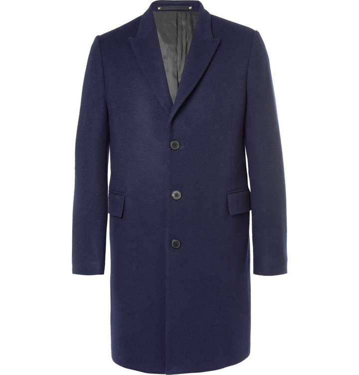 Photo: Paul Smith - Wool and Cashmere-Blend Coat - Men - Navy