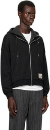 Maison MIHARA YASUHIRO Black Shifted Layer Track Jacket