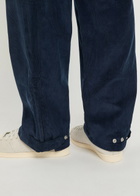 Wales Bonner Self Straight-leg Corduroy Trousers Navy