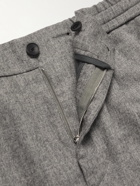 Mr P. - Slim-Fit Stretch Virgin Wool and Cashmere-Blend Felt Trousers - Gray