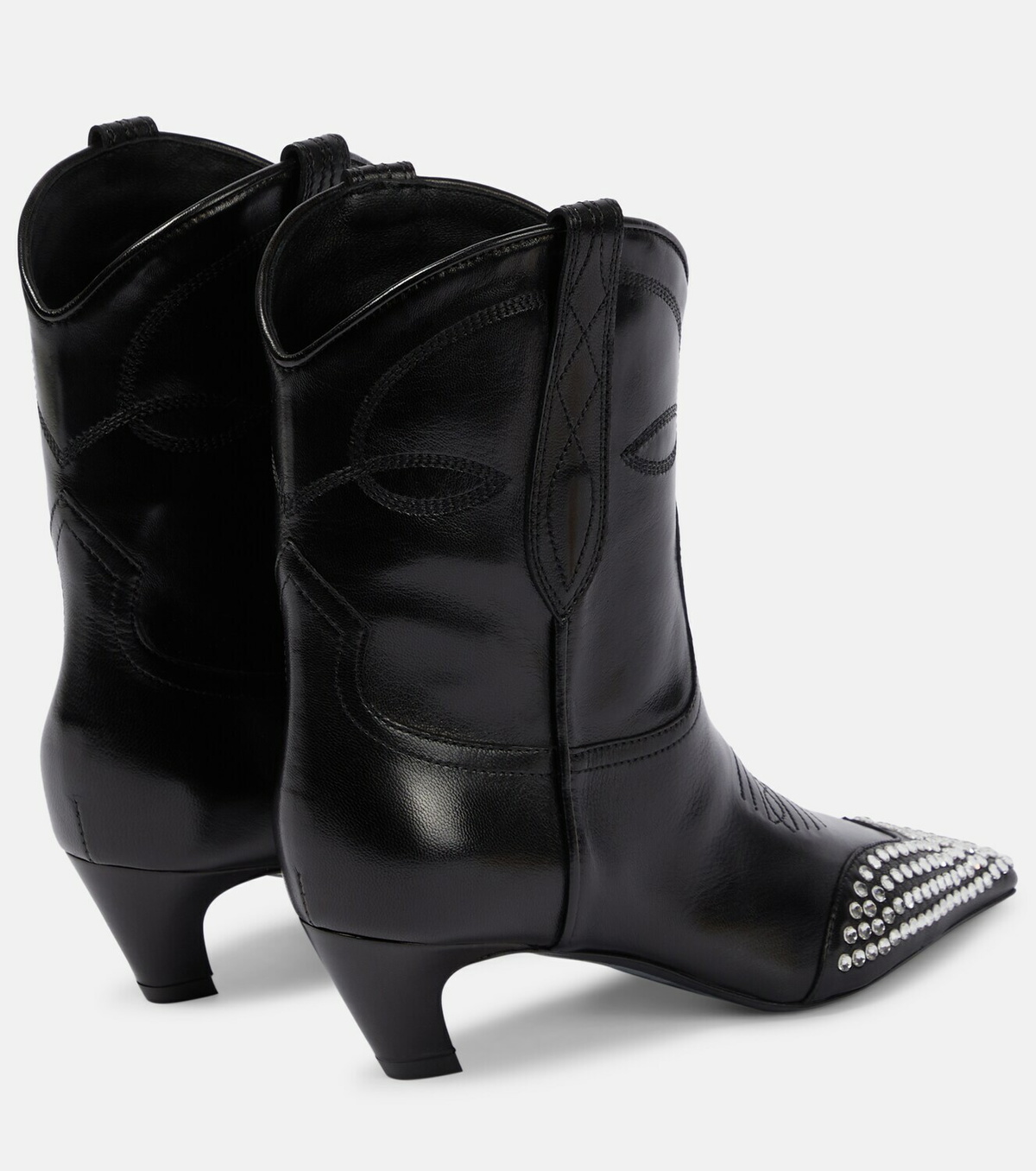 Khaite - Dallas leather ankle boots