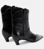Khaite - Dallas leather ankle boots