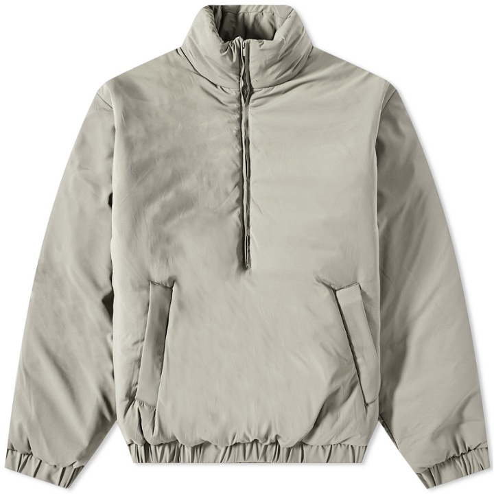 Photo: Fear of God ESSENTIALS Men's Nylon Puffer Jacket in Seal