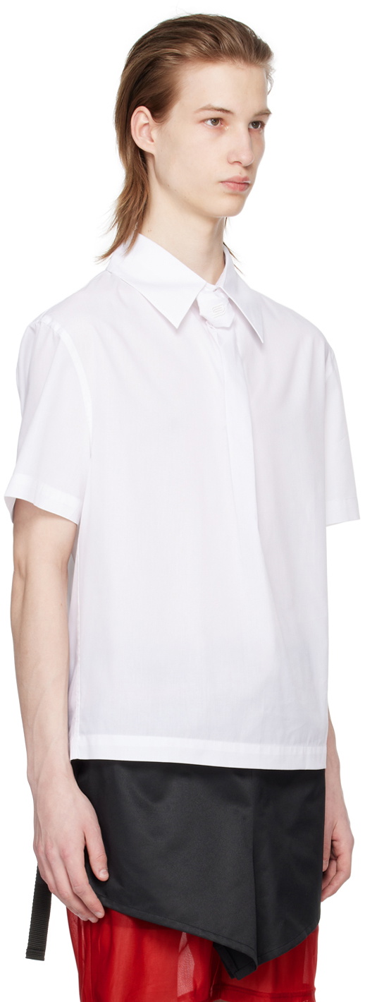 Olly Shinder White Vanishing Tie Shirt