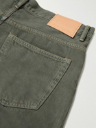 Acne Studios - Straight-Leg Distressed Denim Shorts - Green