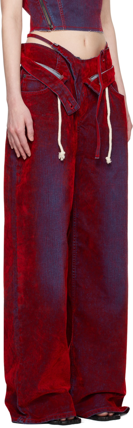 Ottolinger Red Double Fold Jeans Ottolinger