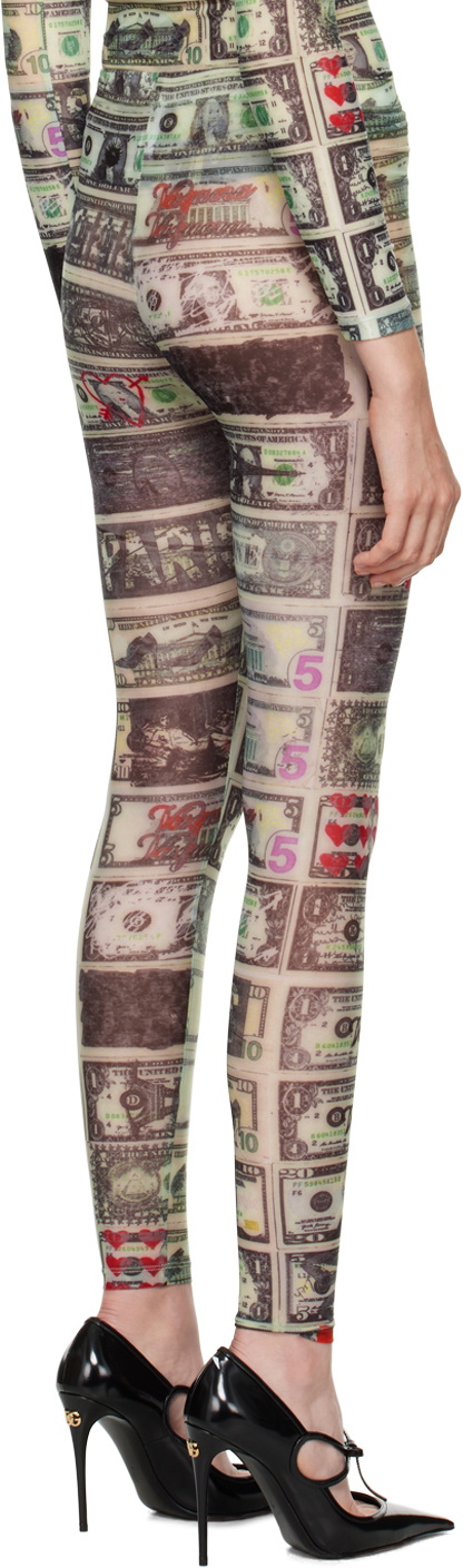 VAQUERA Multicolor Dollar Print Leggings