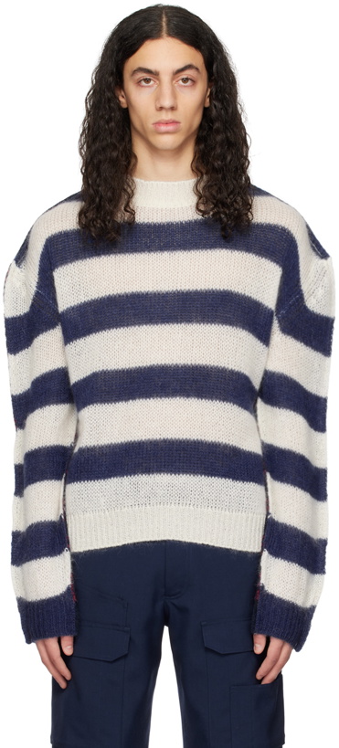 Photo: Marni White & Navy Striped Sweater