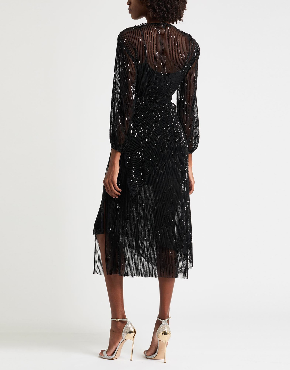 Maje Womens Midi dress in Black