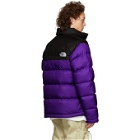 The North Face Purple and Grey Down 1992 Nuptse Jacket