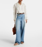 Zimmermann Gleam leather espadrille sandals