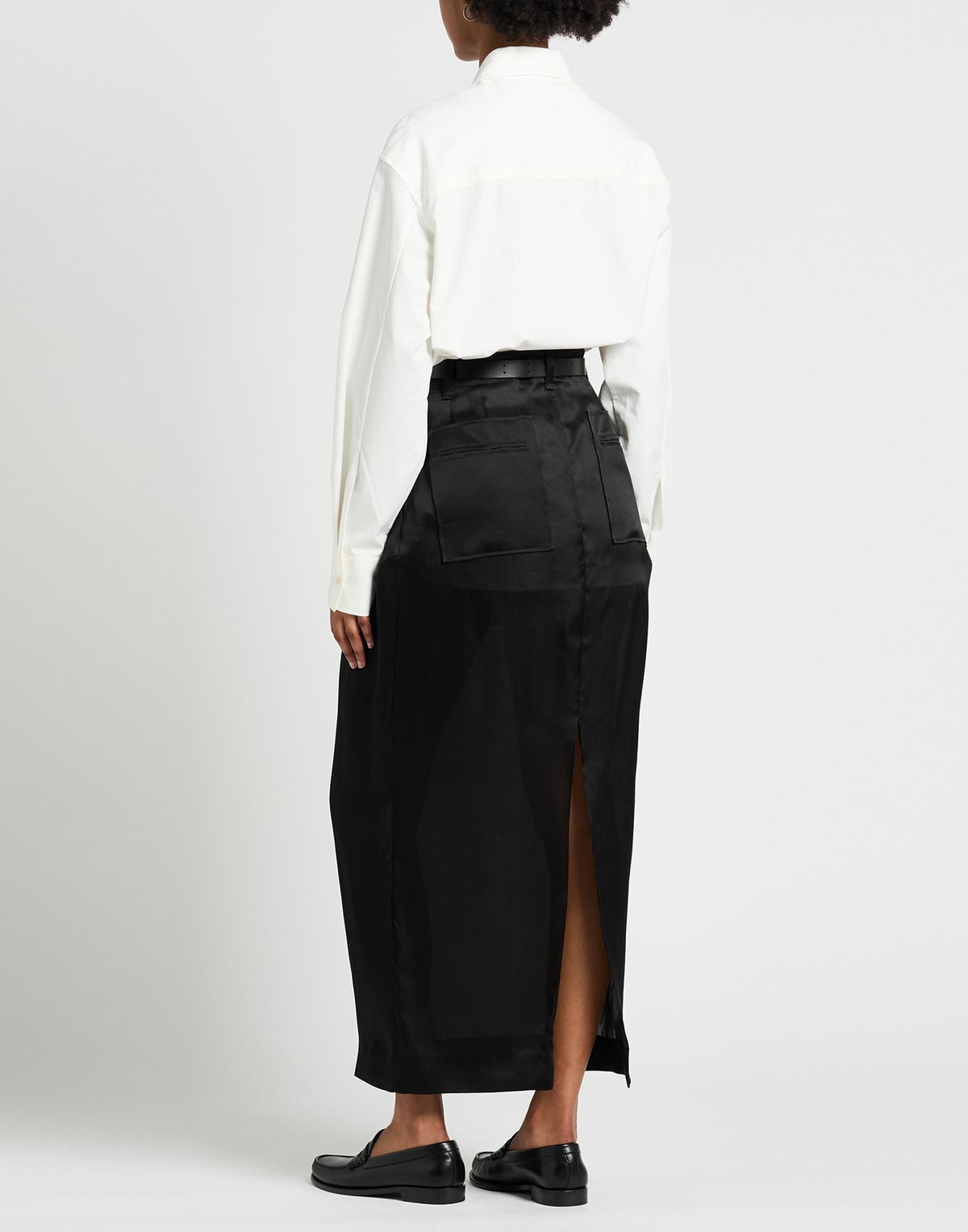Khaite Womens Maxi skirt in Black