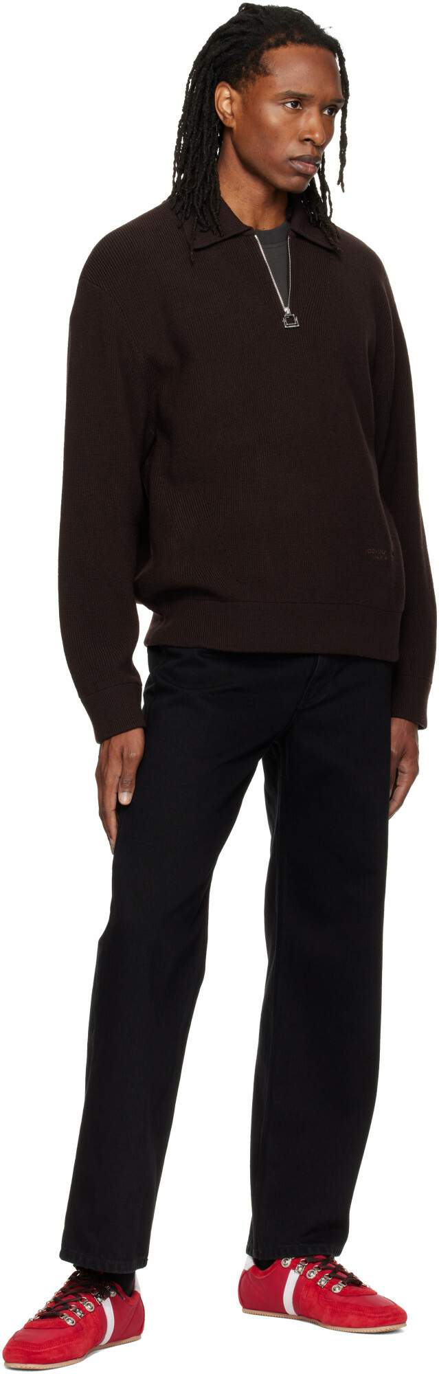 WOOYOUNGMI Black Straight Jeans
