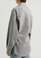 Darkpark Anne Woven Shirt Light Grey