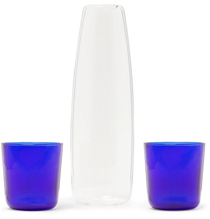 Photo: RD.LAB - Luisa Carafe and Wine Glasses Set - Blue