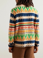 The Elder Statesman - Fair Isle Cashmere Sweater - Yellow