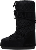 Moon Boot Black Icon Quilted Boots