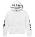 AMIRI - Oversized Embellished Fleece-Back Cotton-Jersey Hoodie - Men - White