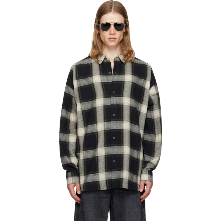 Photo: Fear of God ESSENTIALS Black & White Button Up Shirt