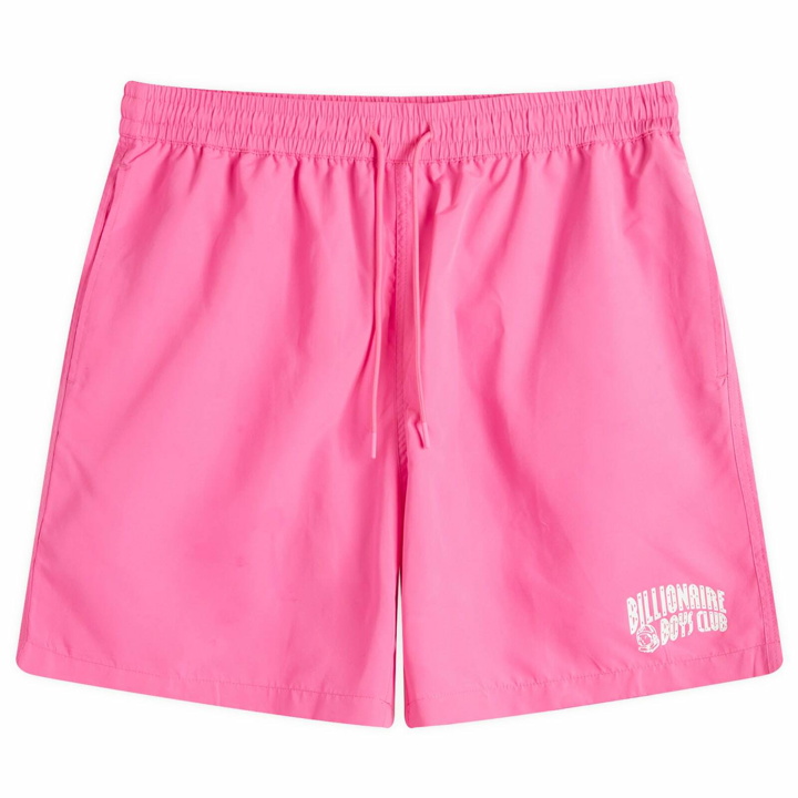 Photo: Billionaire Boys Club Men's Diamond And Dollars Swim Shorts in Pink