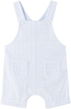 Givenchy Baby White & Blue T-Shirt & Overalls Set