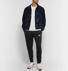 Nike - Sportswear Club Slim-Fit Tapered Logo-Embroidered Cotton-Blend Jersey Track Pants - Black