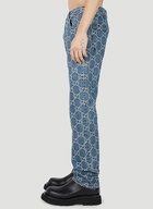 Gucci - GG Jacquard Jeans in Blue