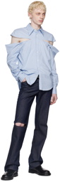 K.NGSLEY Blue Hanky Shirt