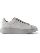 Alexander McQueen - Exaggerated-Sole Suede Sneakers - Gray