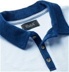 Howlin' - Mr Fantasy Colour-Blocked Cotton-Blend Terry Polo Shirt - Blue