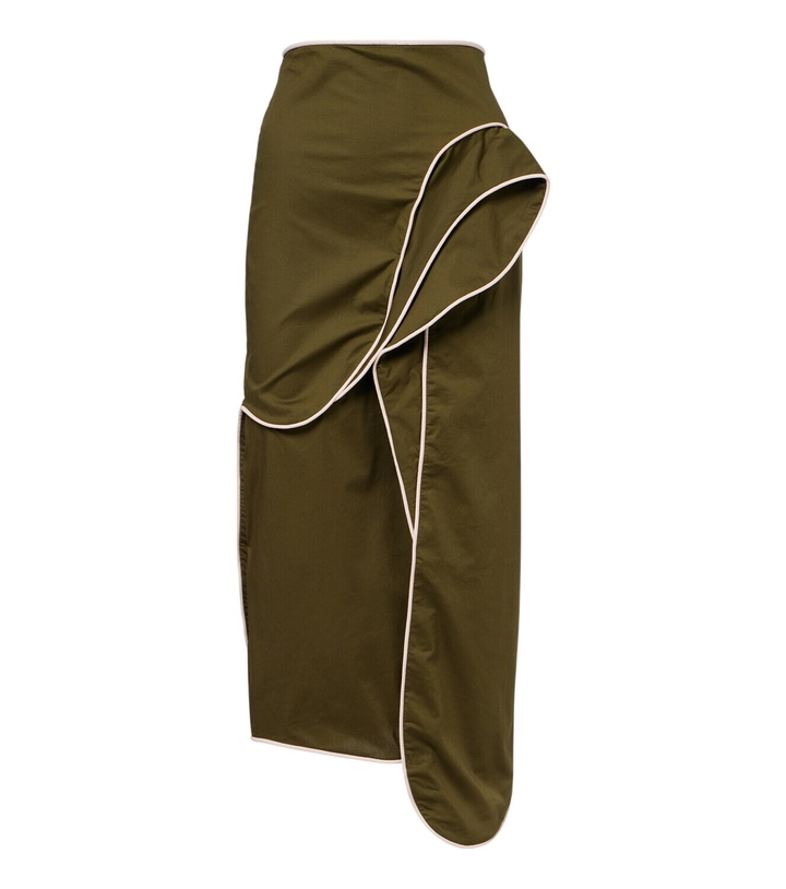 Photo: Adriana Degreas Ruffled cotton-blend midi skirt