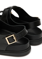 Birkenstock Cannes Leather Sandals Black