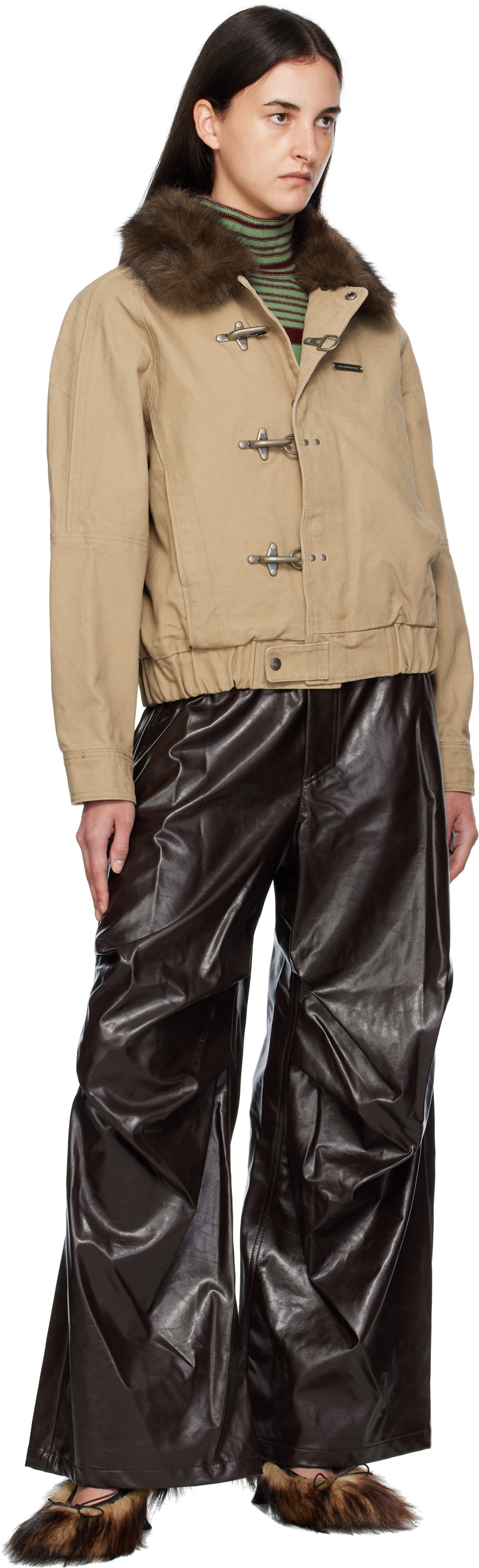 Andersson Bell Beige Ortega Washed Cotton Jacket