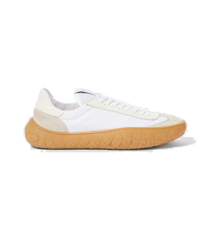 Photo: Bottega Veneta Spoutnik suede-trimmed sneakers