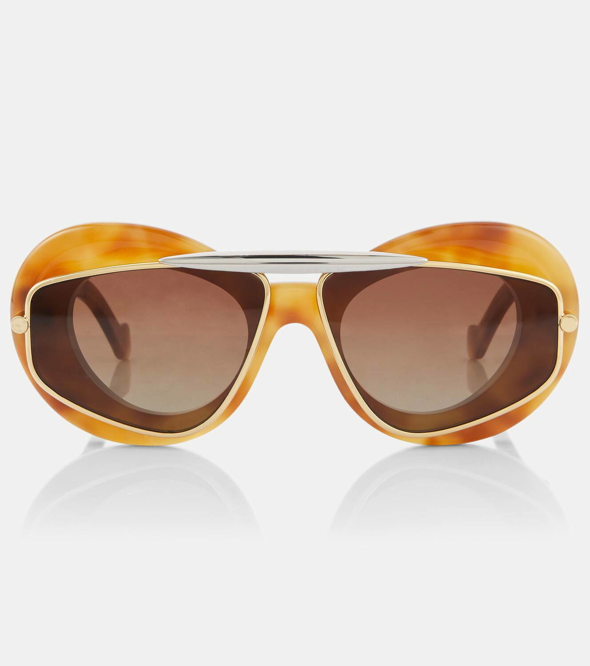 【関税込み】LOEWE ブラウン Eagle Wings サングラス Loewe Wing aviator sunglasses Loewe