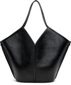 HEREU Black Calella Distressed Tote