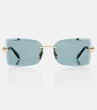 Bvlgari Serpenti Viper rectangular sunglasses