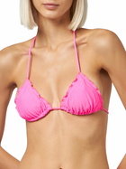 MC2 Saint Barth Woman Fluo Pink Triangle Beach Top Sagittarius