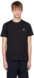 Fred Perry Black Ringer T-Shirt