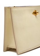 Metier Ease Leather Clutch - Cream - One Size
