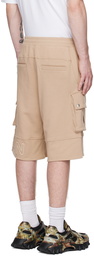 Balmain Beige Embossed Shorts