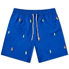Polo Ralph Lauren Men's All Over Pony Swim Shorts in Rugby Royal