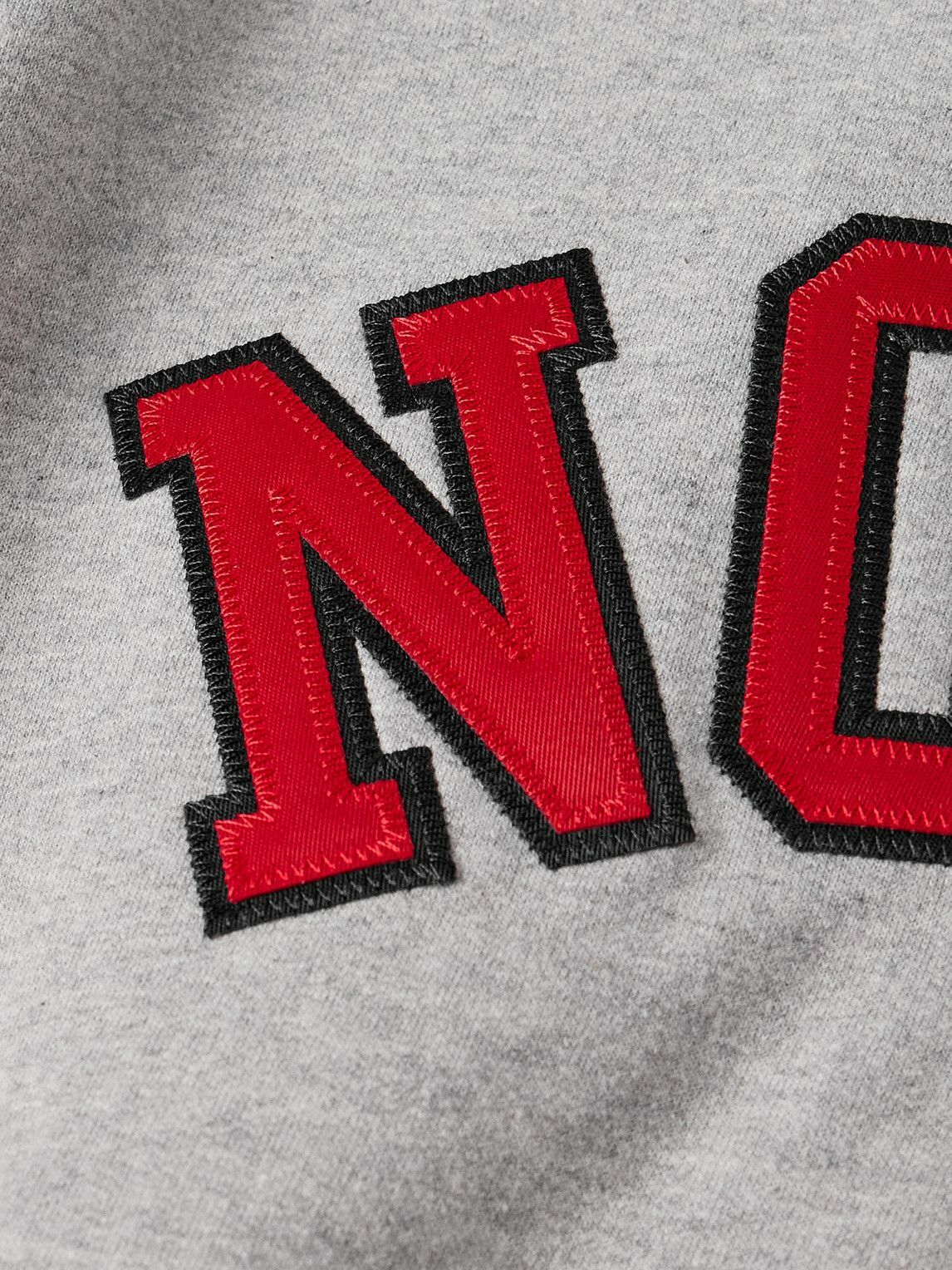 Noah - Logo-Appliquéd Cotton-Jersey Zip-Up Hoodie - Gray Noah NYC