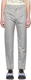 Charles Jeffrey LOVERBOY Gray Straight Cut Trouser
