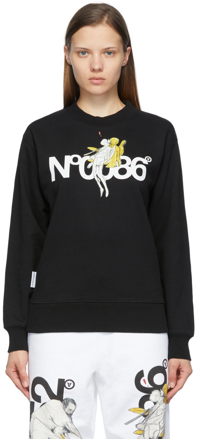 Aitor Throup’s TheDSA Black 'N.0086' Crewneck Sweatshirt