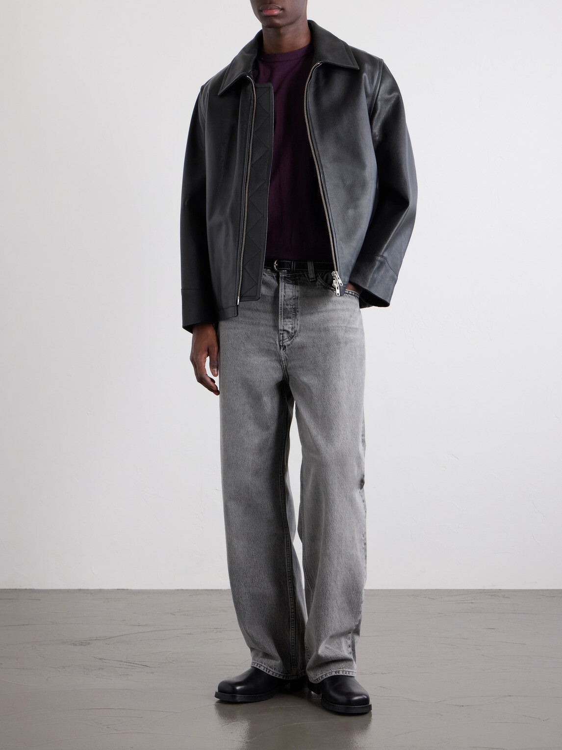 FRAME - Wide-Leg Jeans - Gray