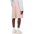 Acne Studios Pink Embroidered Logo Shorts