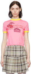 Cormio Pink Cotton T-Shirt