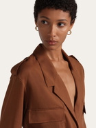 Ferragamo Womens Deconstructed blazer in Brown